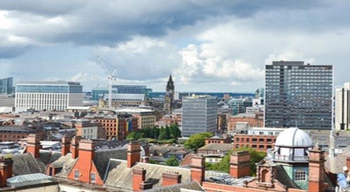 view of Manchester City Centre